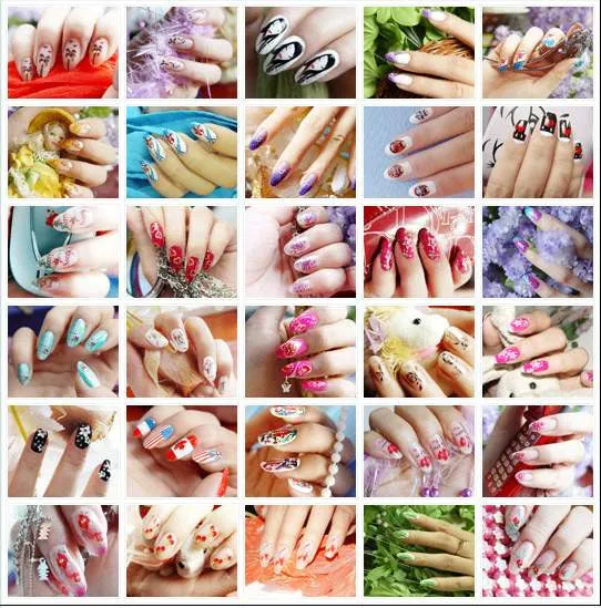 12x 3D Different Shaped Nail Art Decoration