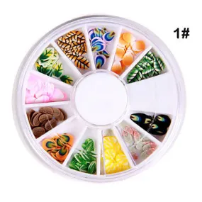12x 3D Different Shaped Nail Art Decoration