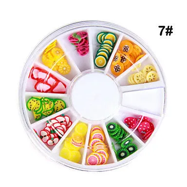12x 3D Different Shaped Nail Art Decoration