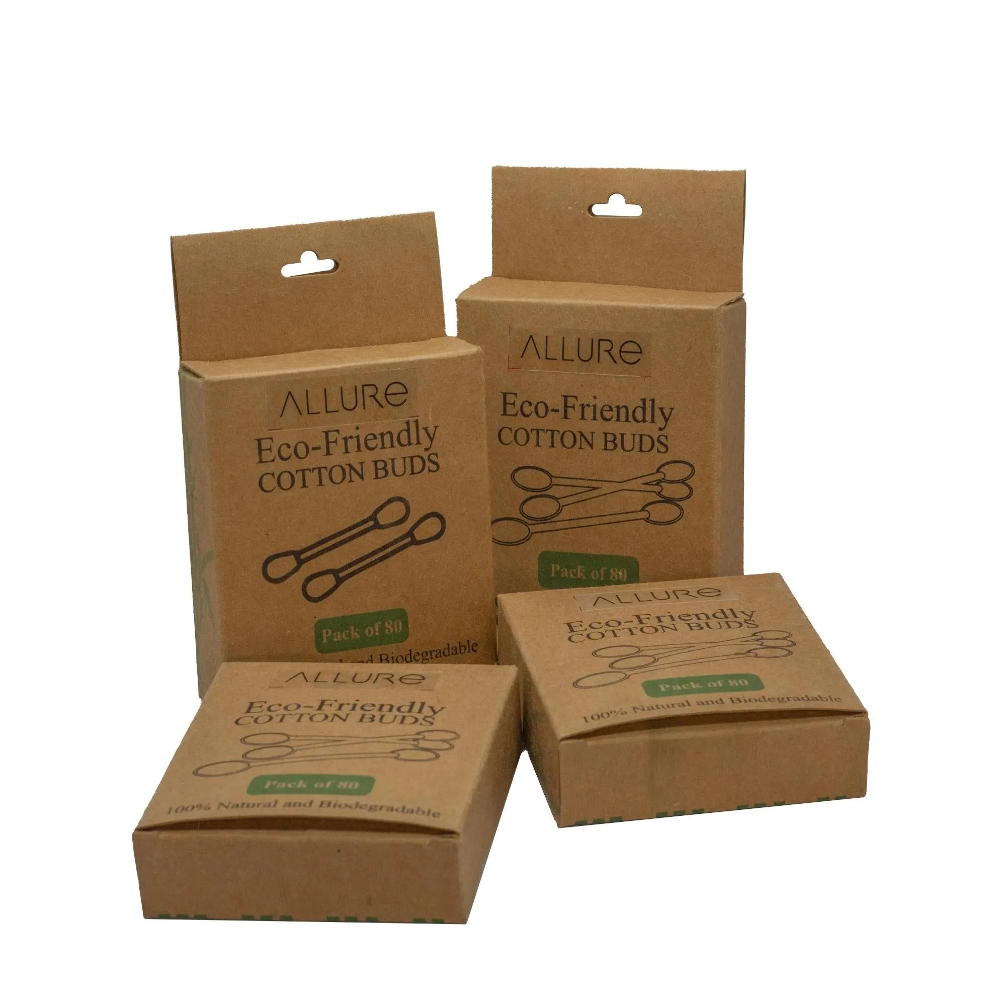 Allure Bamboo Earbuds (Pack of 4)
