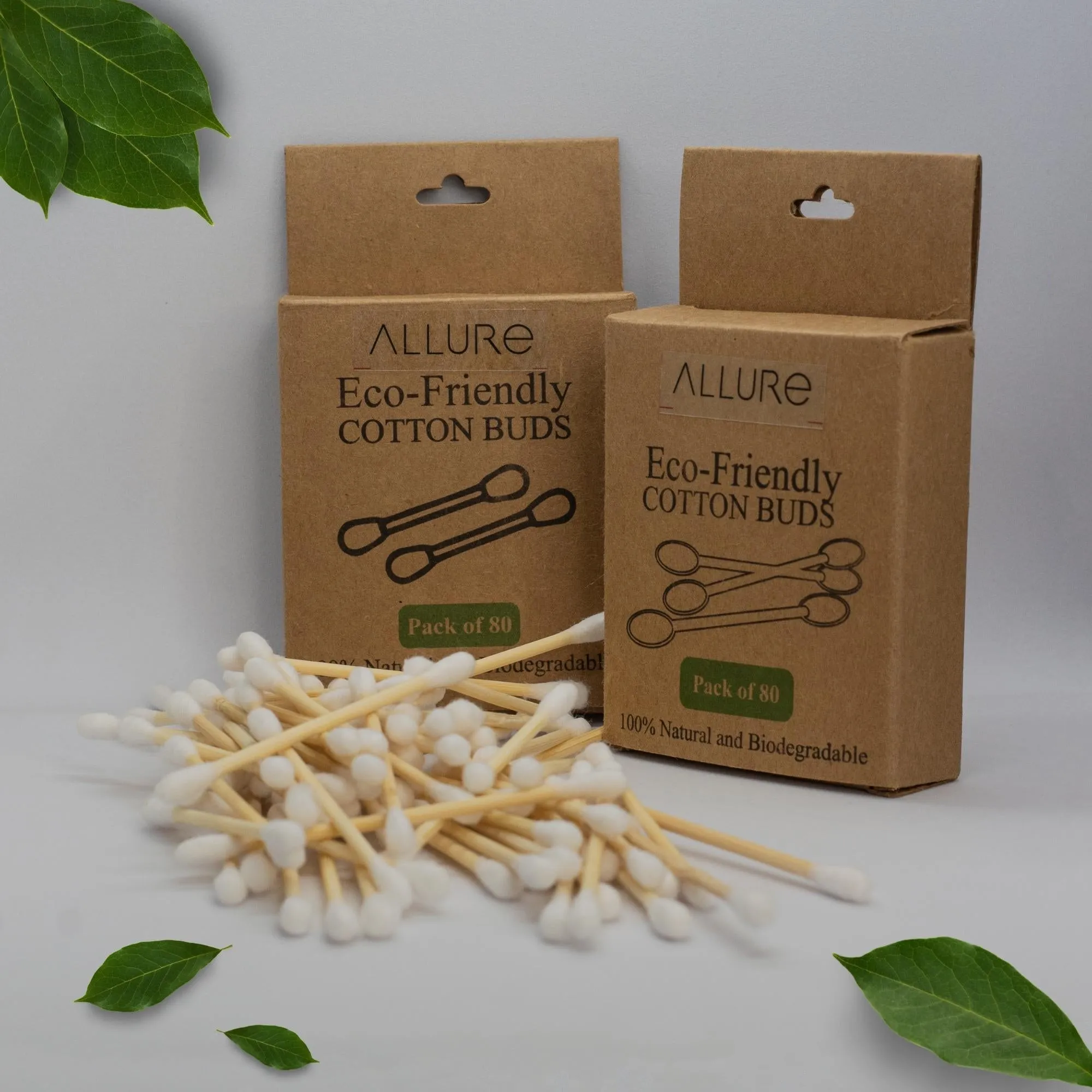 Allure Bamboo Earbuds (Pack of 4)
