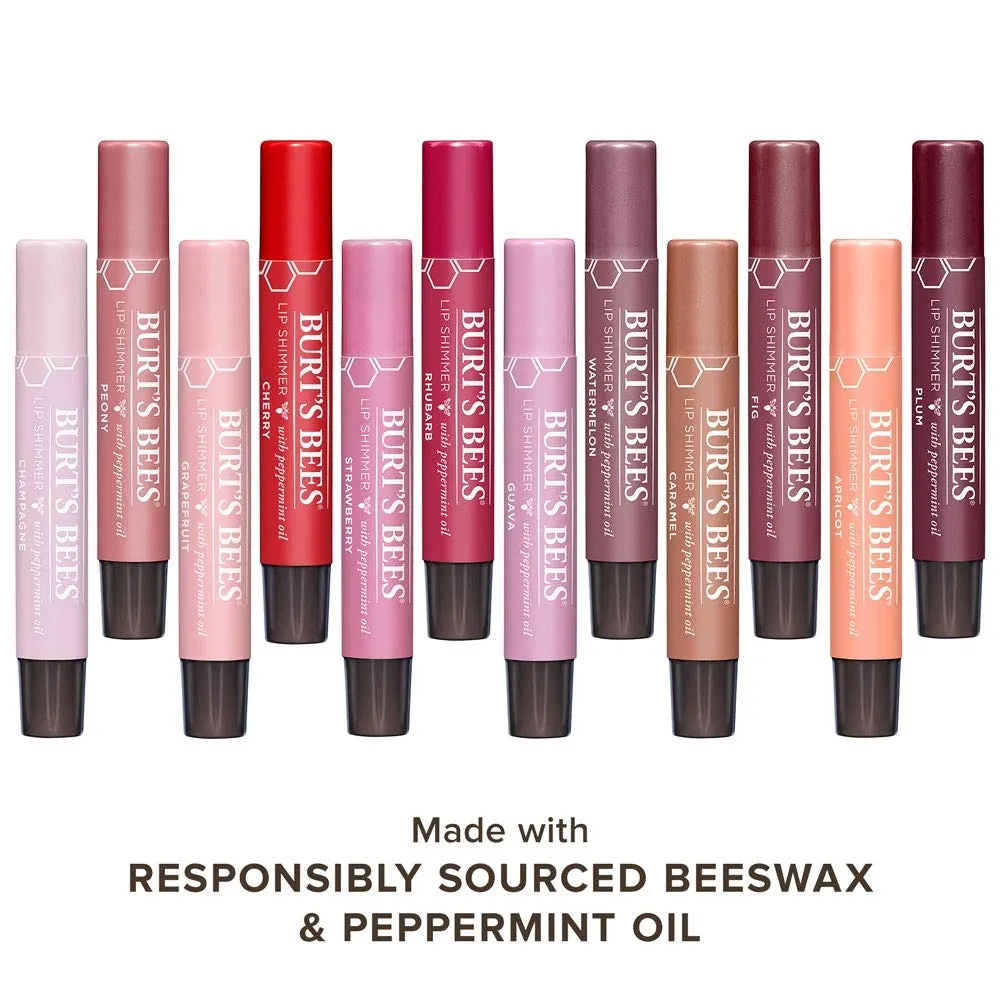 Burt's Bees 100% Natural Lip Shimmer, Watermelon, 1 Count