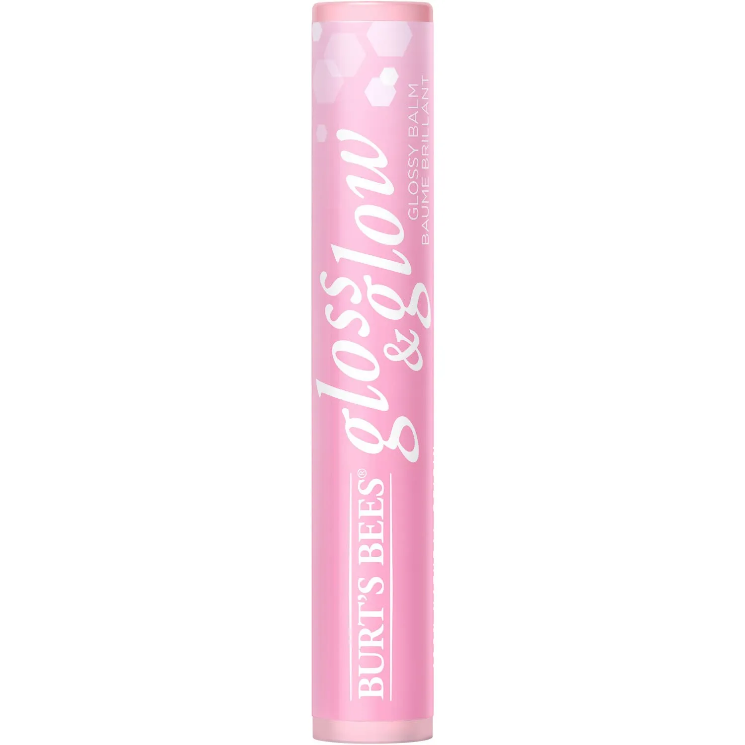 Burt's Bees Gloss and Glow Glossy Balm, 100% Natural Origin, Winning in Pink, 1 Tube