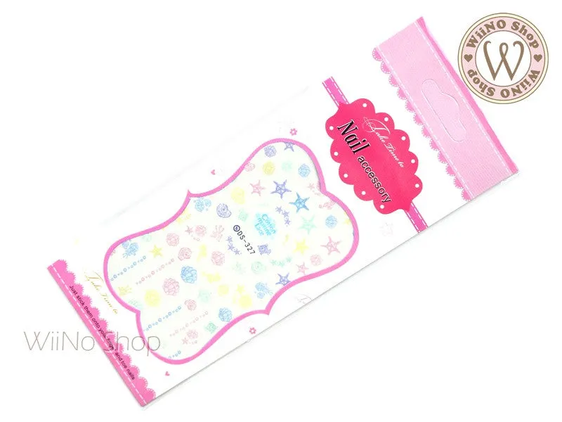 Cotton Marine Lace Water Slide Nail Art Decals - 1 pc (DS-327)