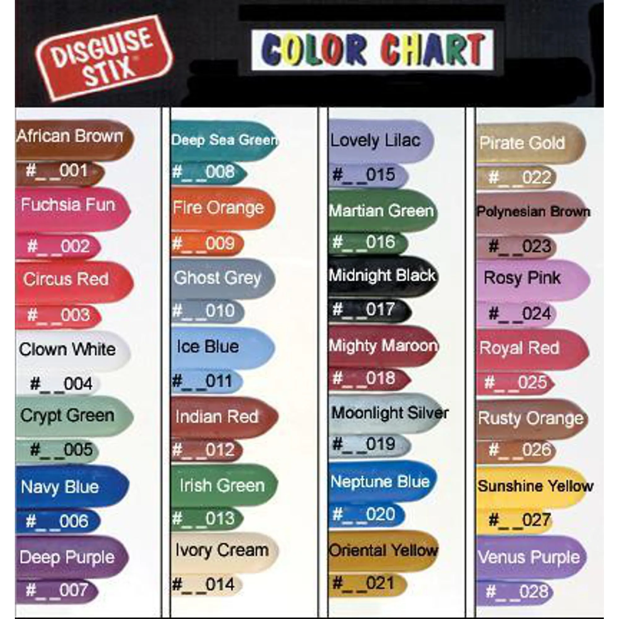 Disguise Stix-Minis Suntan Red Carded