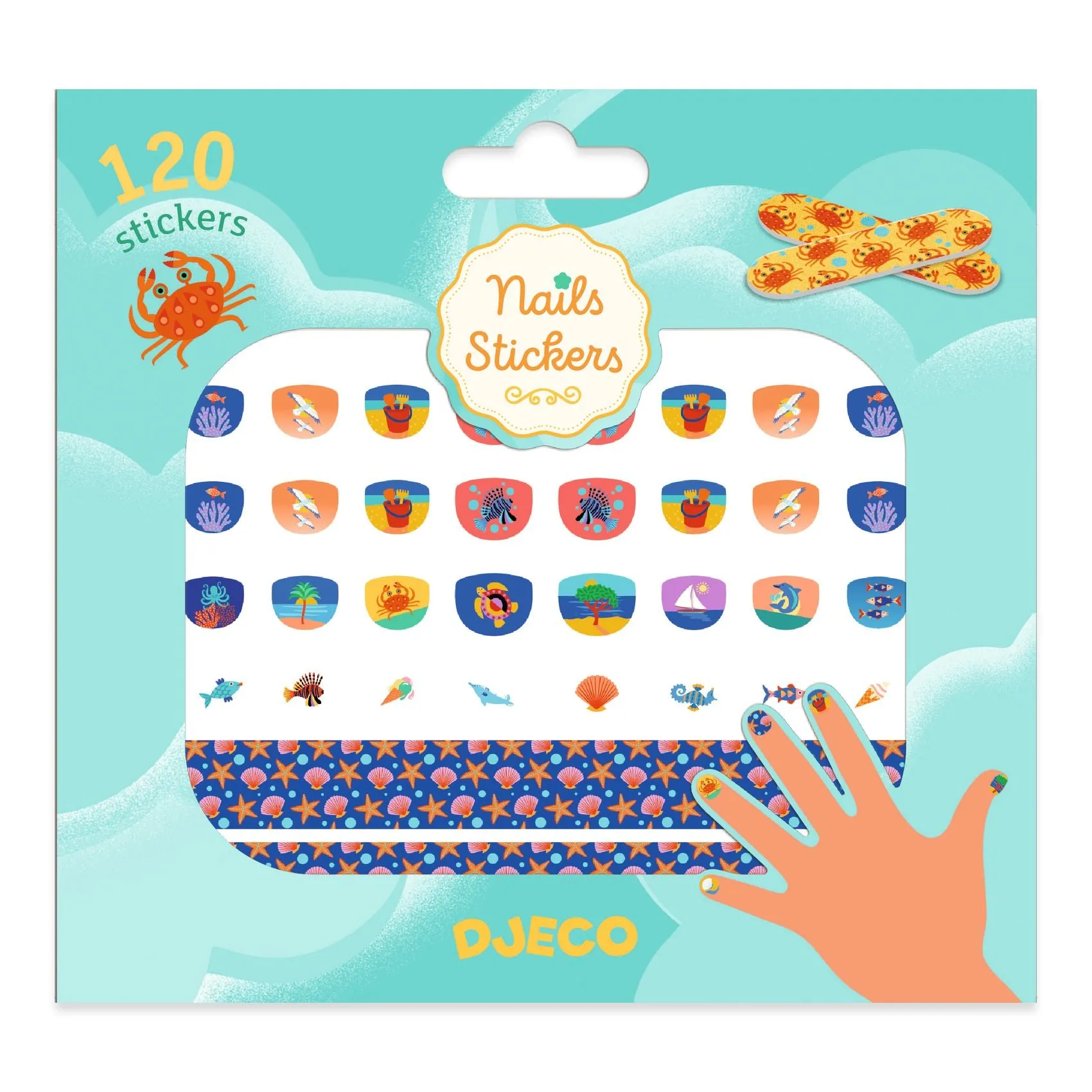 Djeco Nail Stickers – Mediterranean