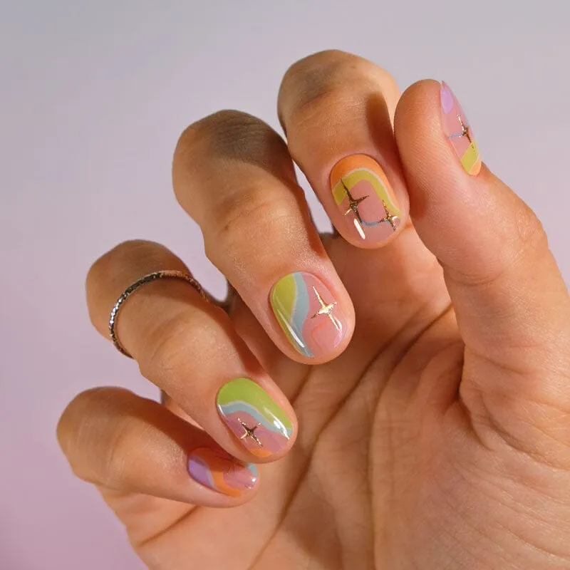 Gel Nail Strip ★ @jellybayn_nails 01