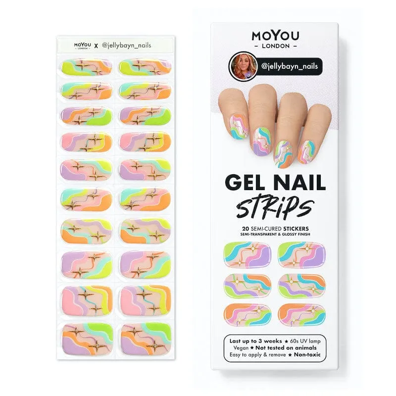 Gel Nail Strip ★ @jellybayn_nails 01