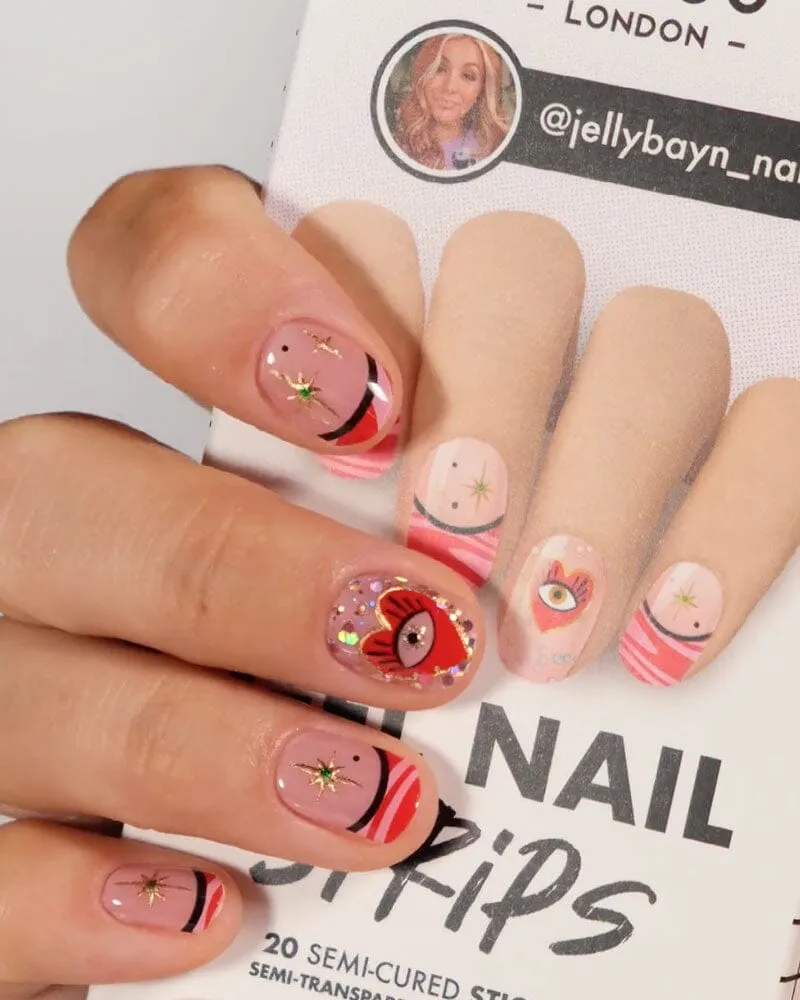 Gel Nail Strip ★ @jellybayn_nails 03