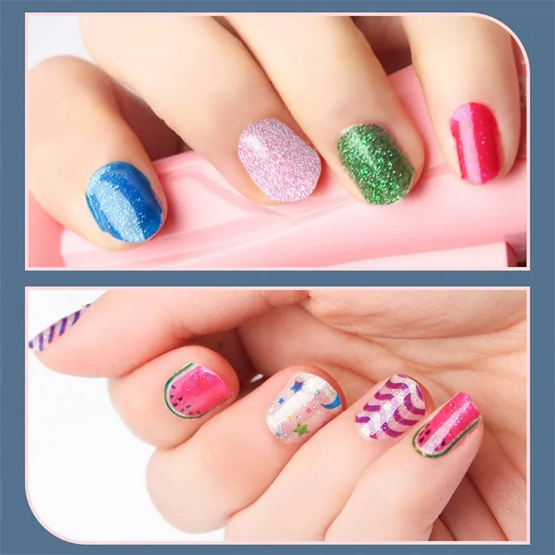 Girls Handmade DIY Play House Stickers Nail Beauty Toy Set