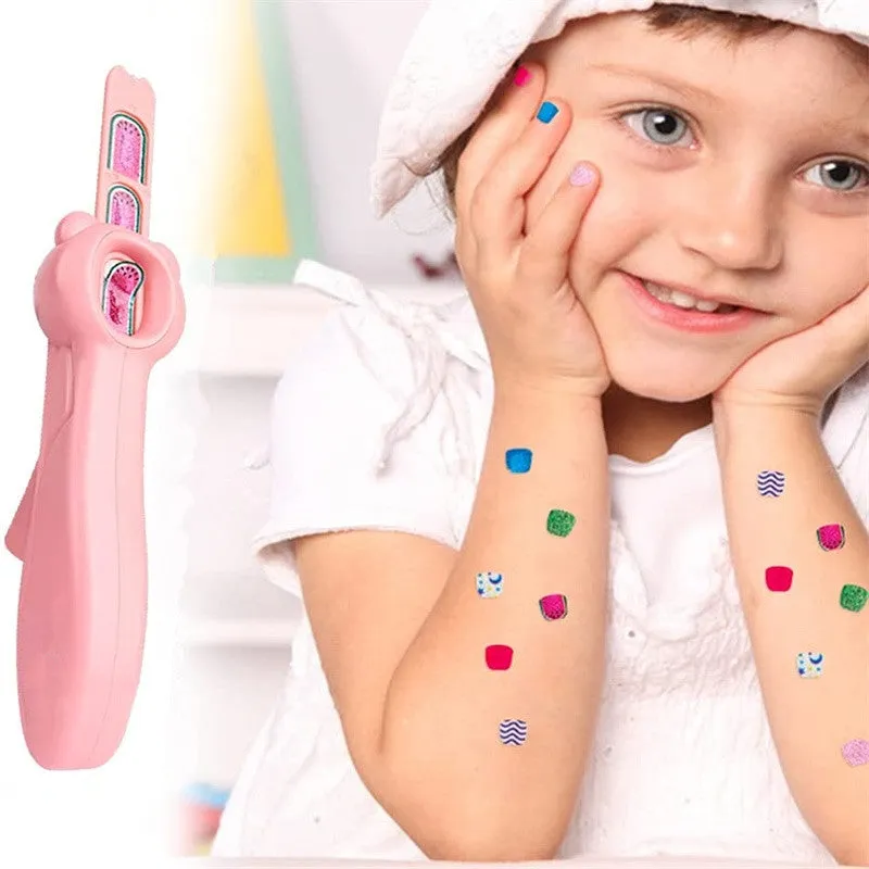 Girls Handmade DIY Play House Stickers Nail Beauty Toy Set