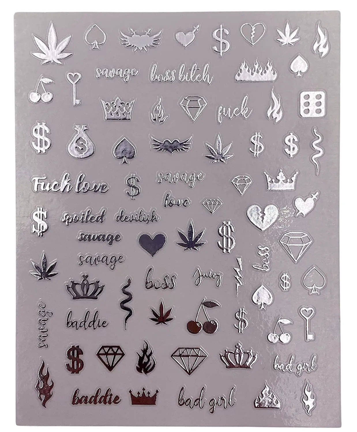 Impressed Authentic 5 Sheets Luxury Nail Art Stickers 500  Gold Customized Nail Decals for Fake Nail Design Decorations and Salon Nails Accessories