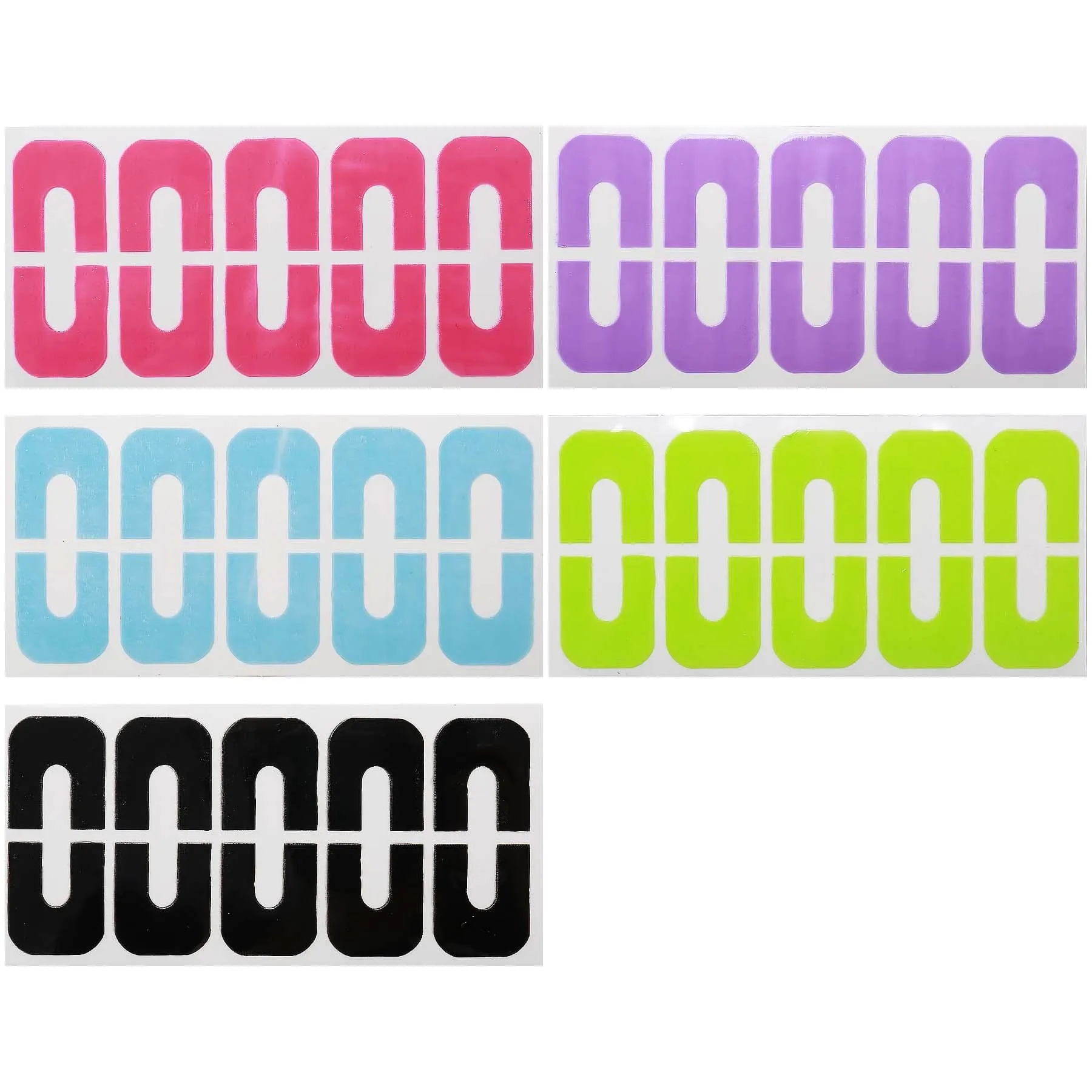 Latex-Free Cuticle Protecting Adhesive Nail Tapes - 5 Sheet Set
