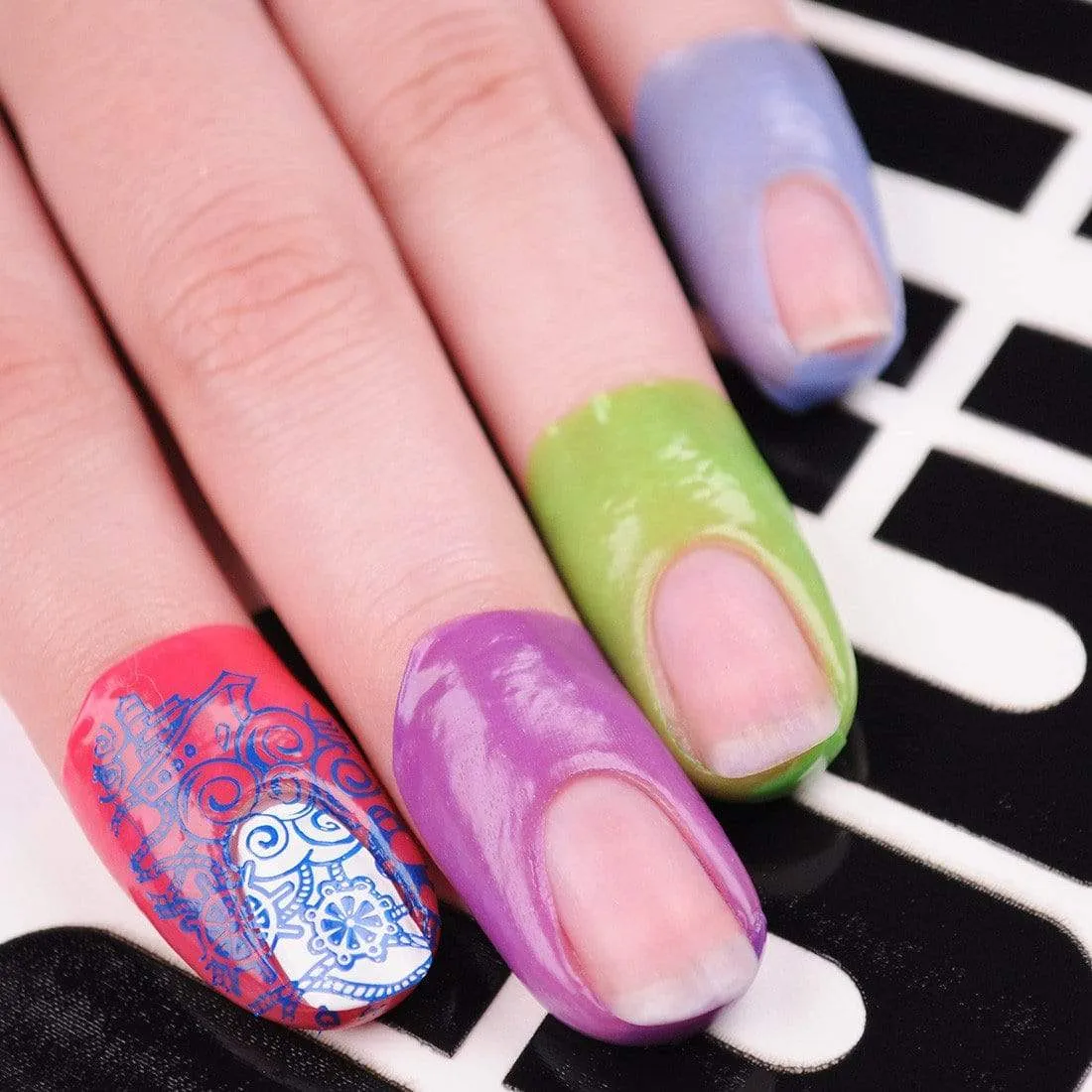 Latex-Free Cuticle Protecting Adhesive Nail Tapes - 5 Sheet Set