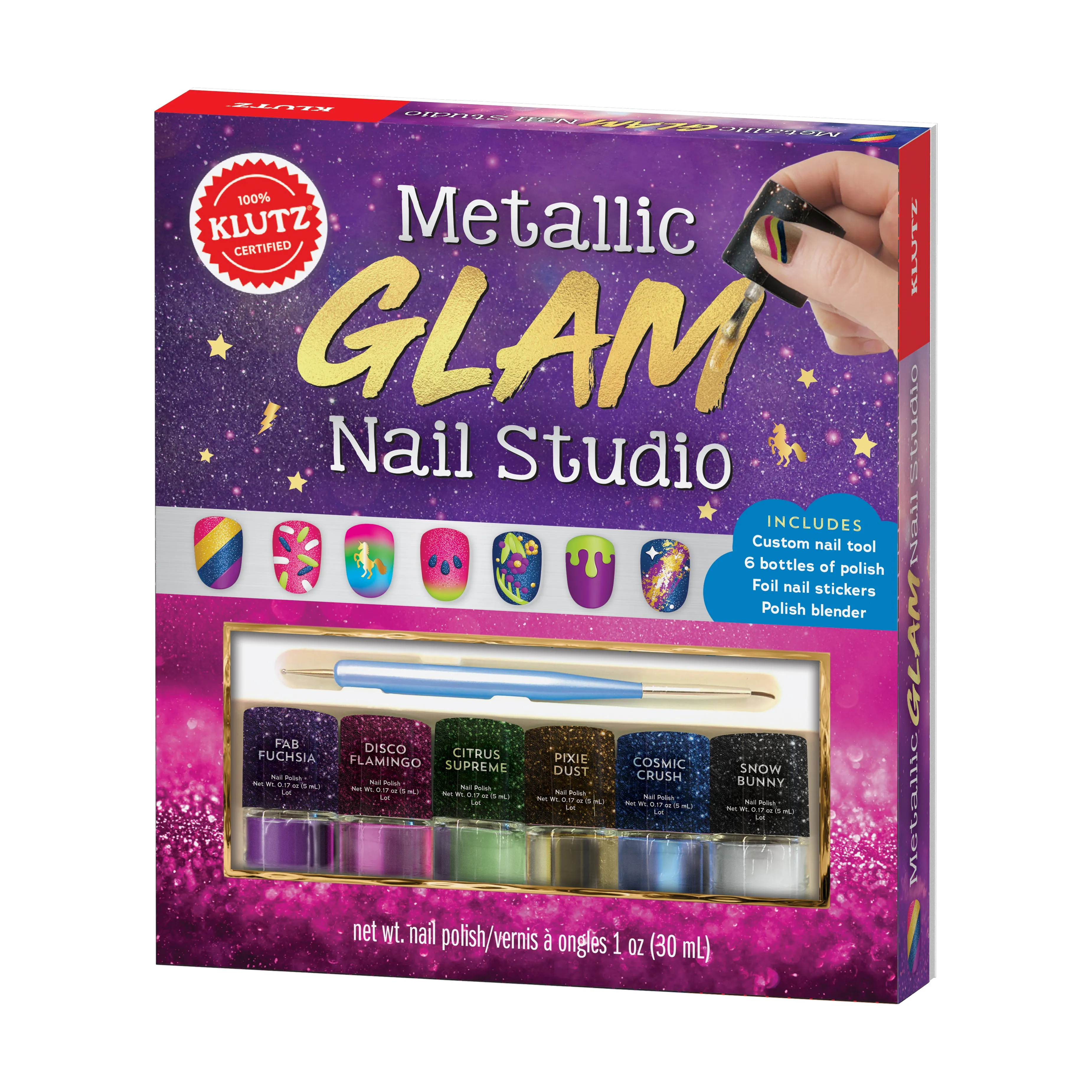 Metallic Glam Nail Studio