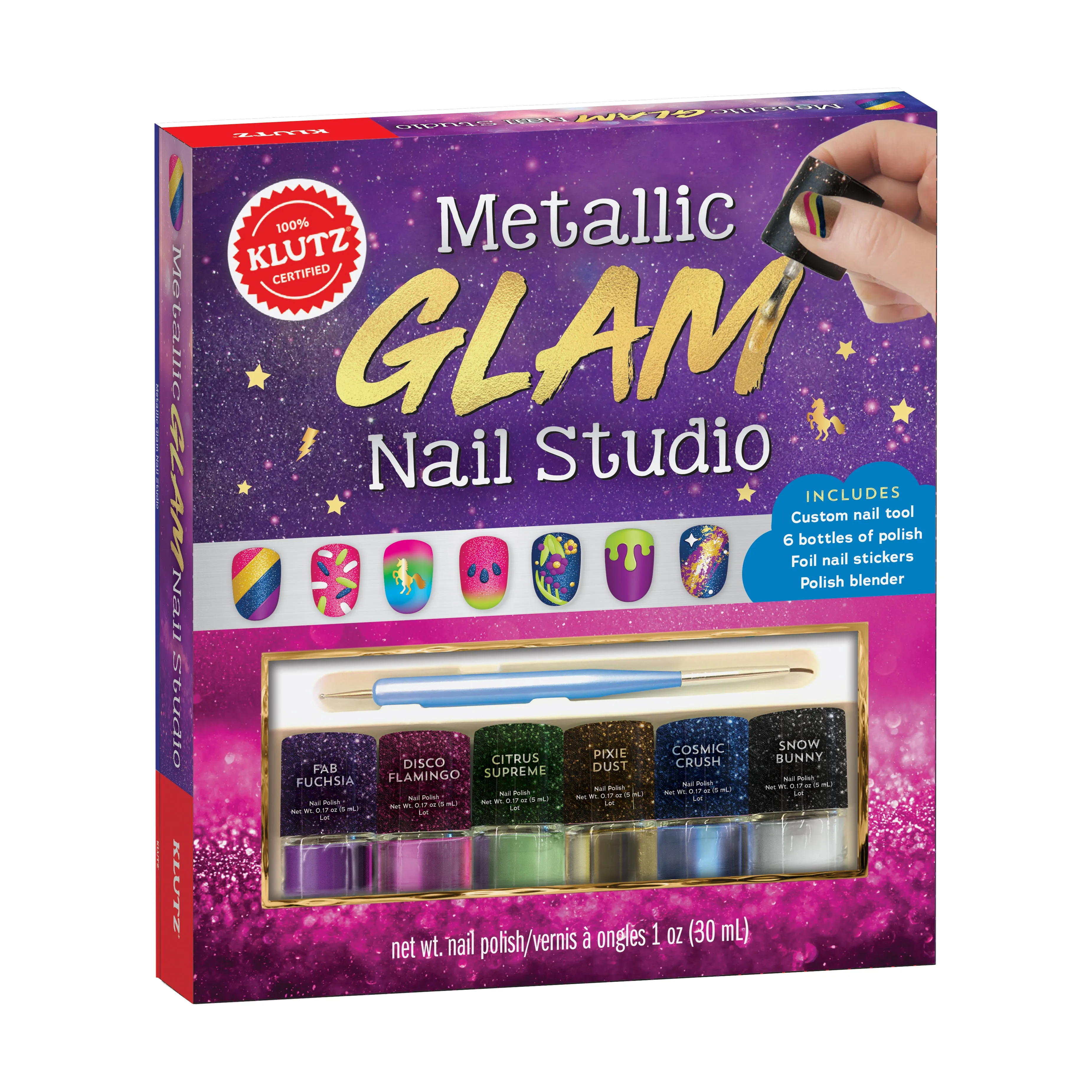 Metallic Glam Nail Studio