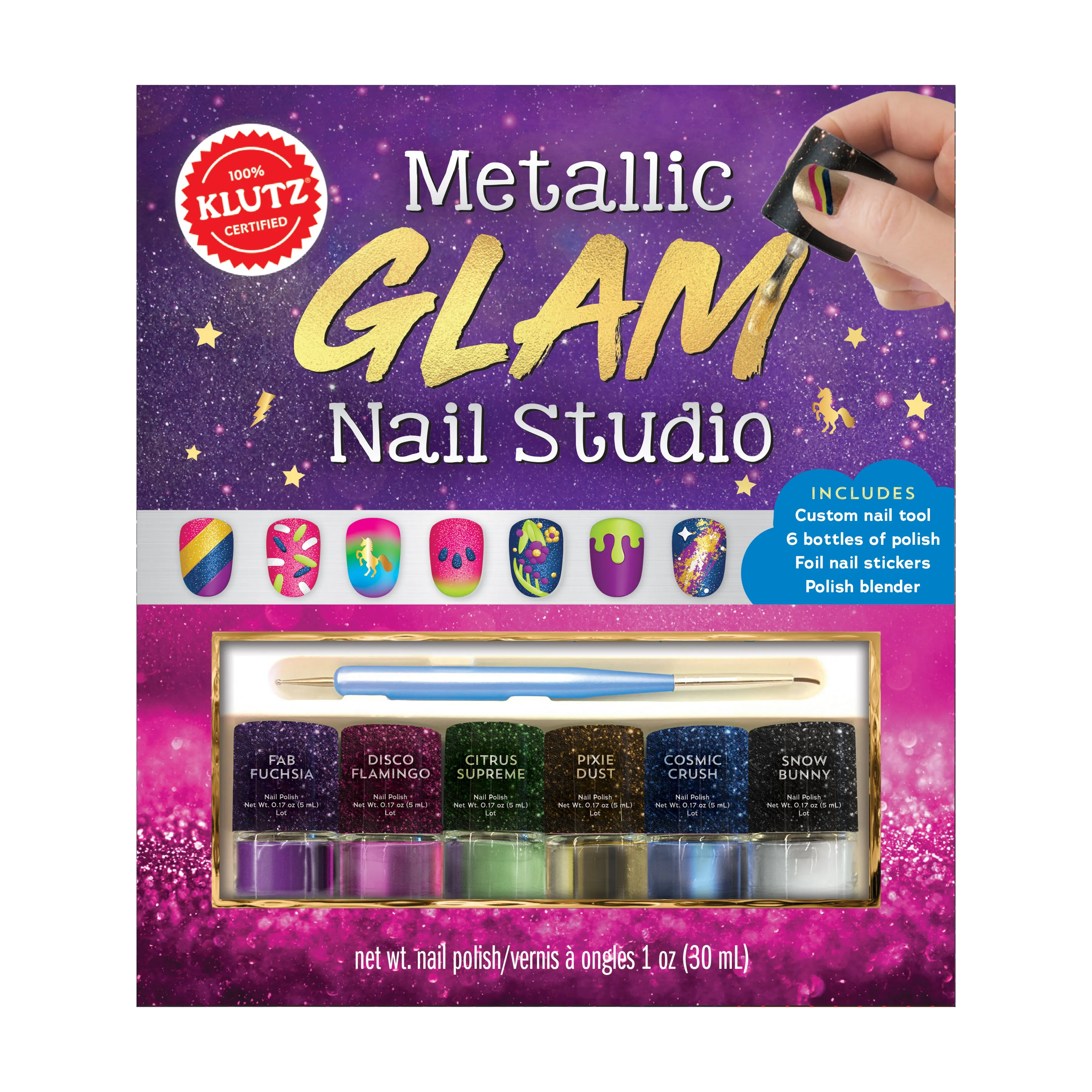 Metallic Glam Nail Studio