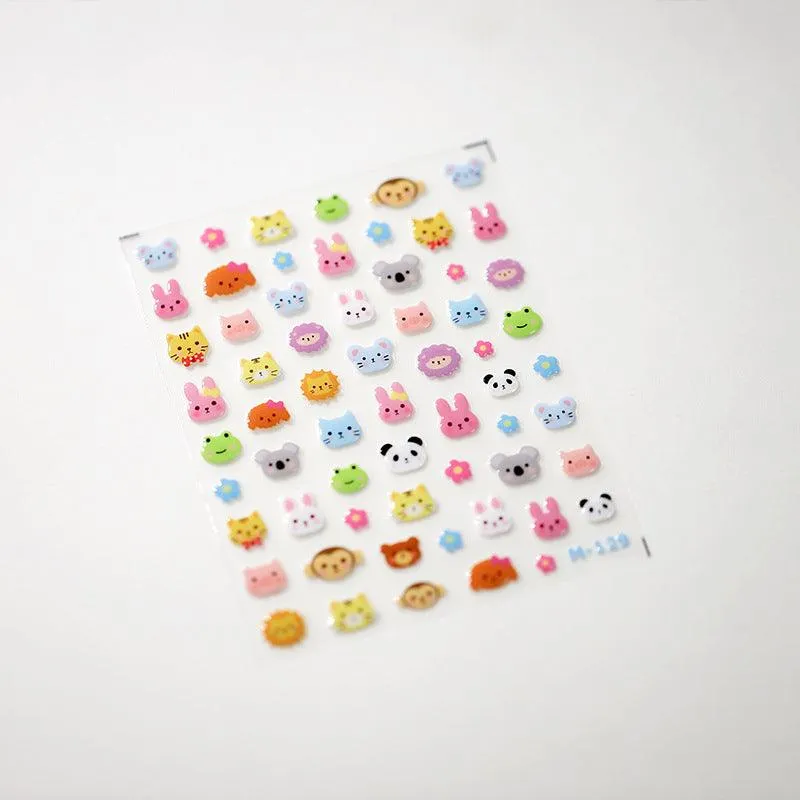 Nail Art Stickers Adhesive Sliders Cartoon Jelly Sticker Decals M129