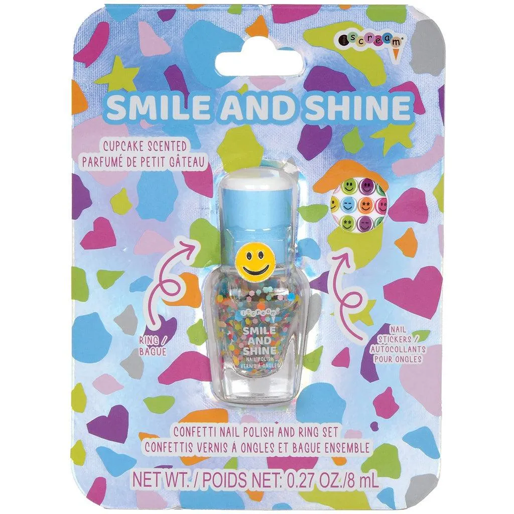 Nail Polish Kit | Smile and Shine Ring Set | Iscream
