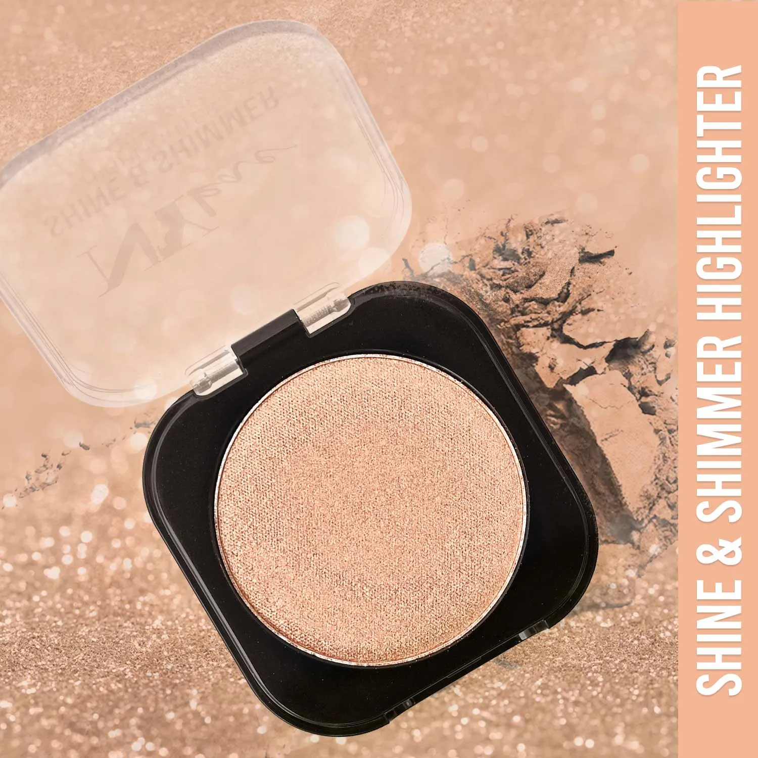 NY Bae Shine & Shimmer Highlighter - Bronze Beauty 4 (5 g) | Bronze | Rich Colour | Super Blendable | Multipurpose | Travel Friendly