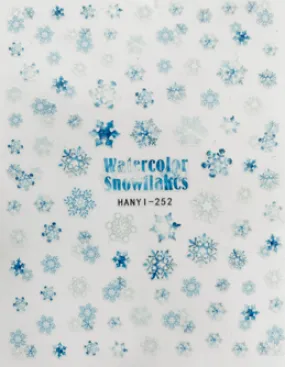 Pasties - Watercolor Snowflakes # 252