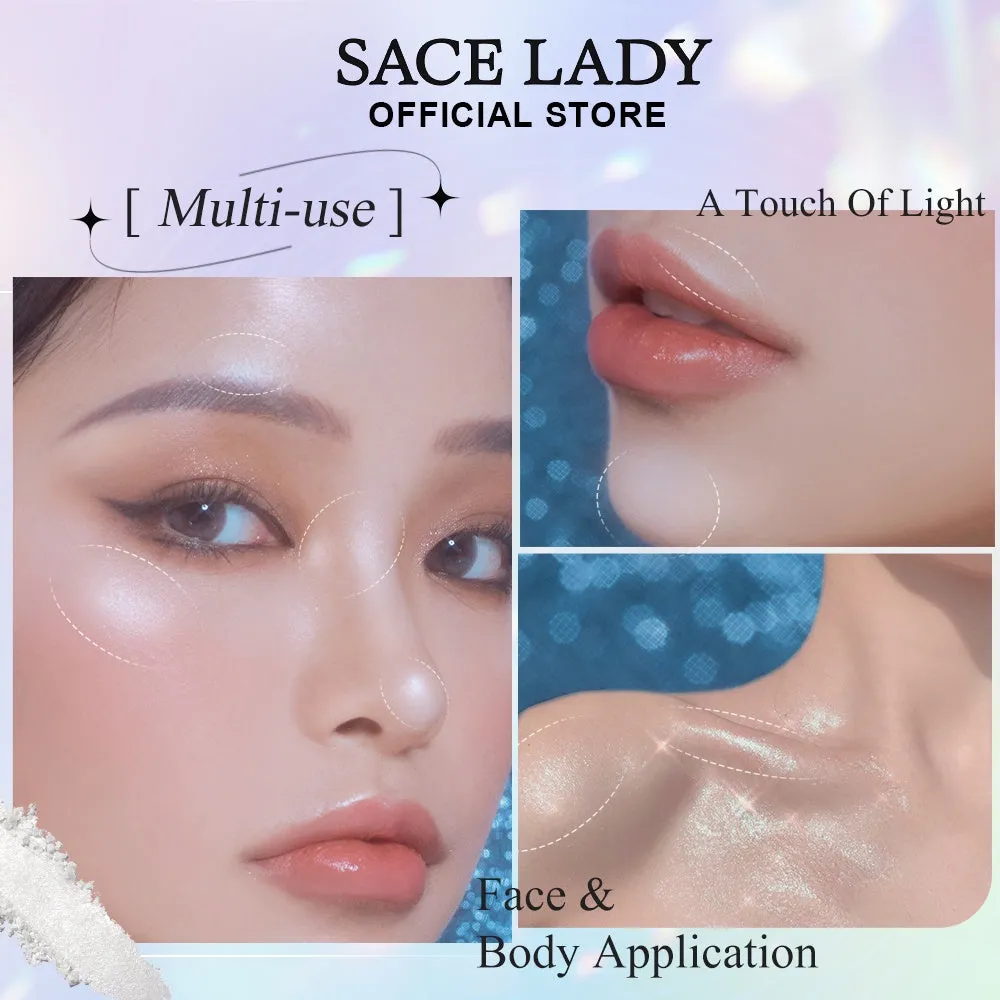 Sace Lady High Shimmer Highlighter - Lightweight, Blendable Powder for a Radiant Glow