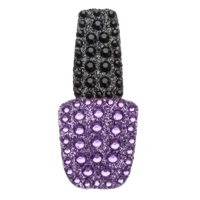 StickerBeans Purple Nail Polish Sparkle Sticker – 2"
