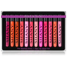 The Wanted Ones - 12 Piece Lip Gloss Set with Aloe Vera and Vitamin E