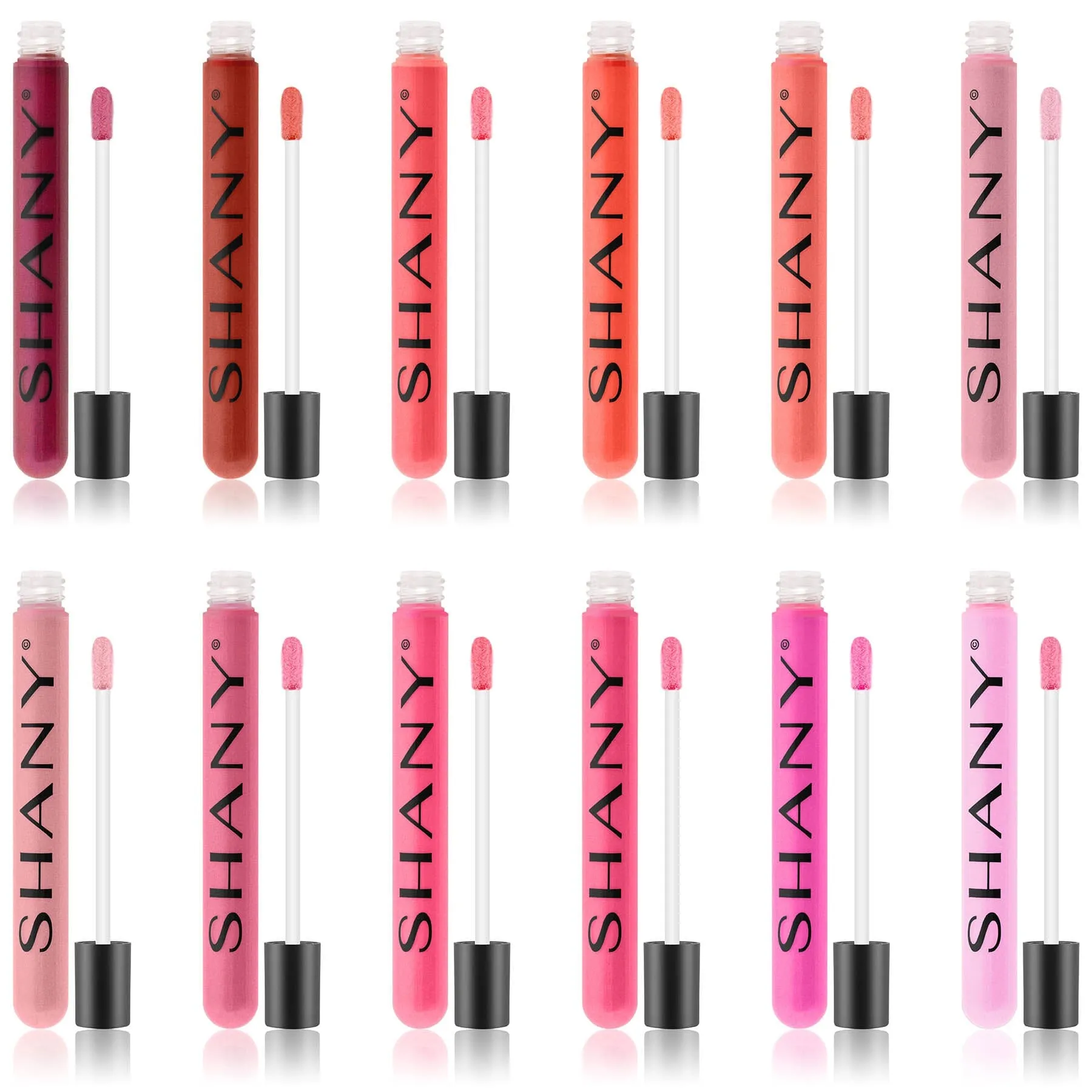 The Wanted Ones - 12 Piece Lip Gloss Set with Aloe Vera and Vitamin E