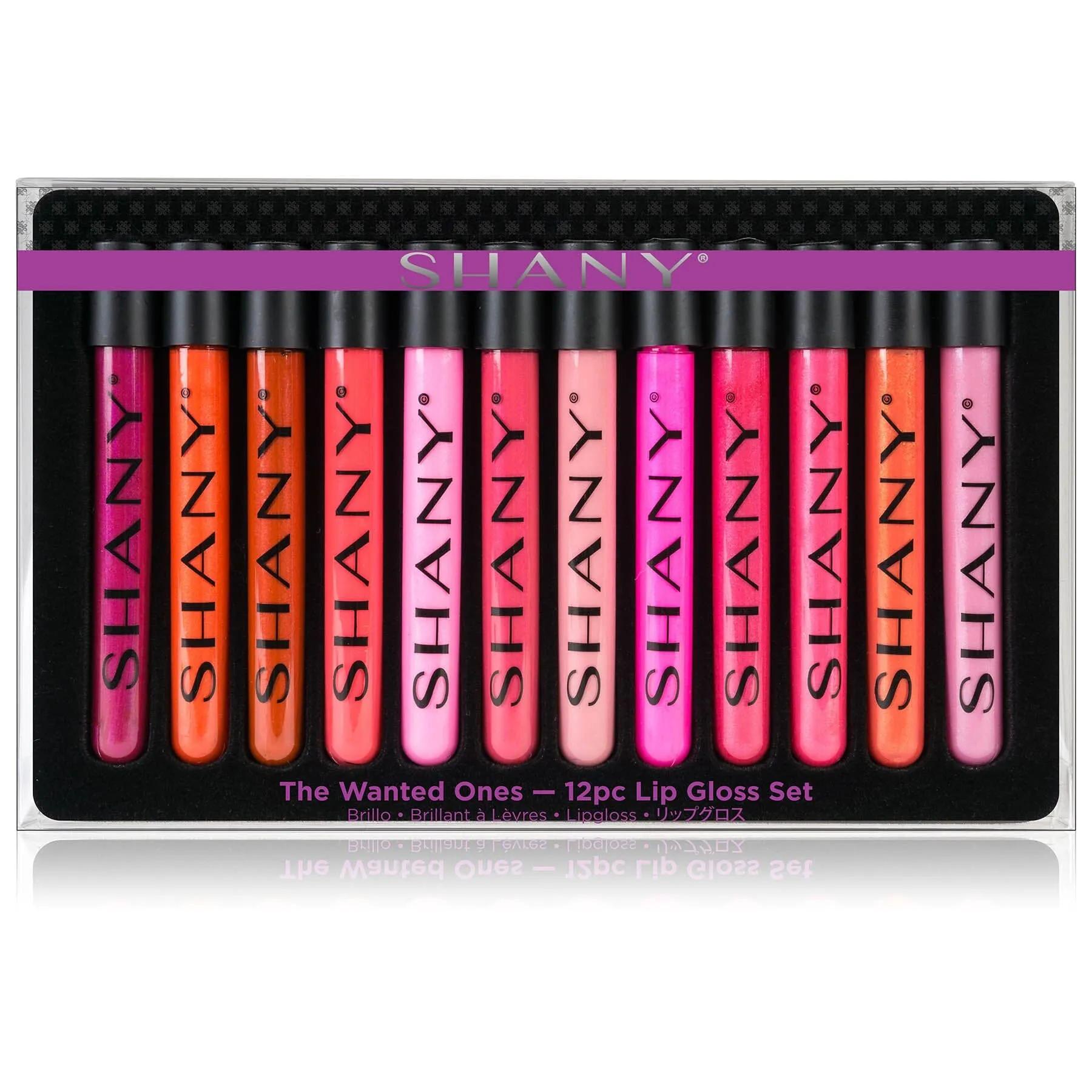 The Wanted Ones - 12 Piece Lip Gloss Set with Aloe Vera and Vitamin E