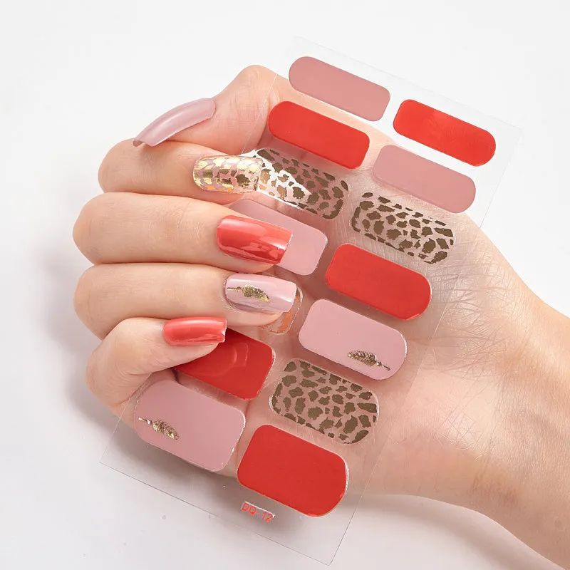 Wholesale Factory Price 14 Tips 3D Nail Art Stickers