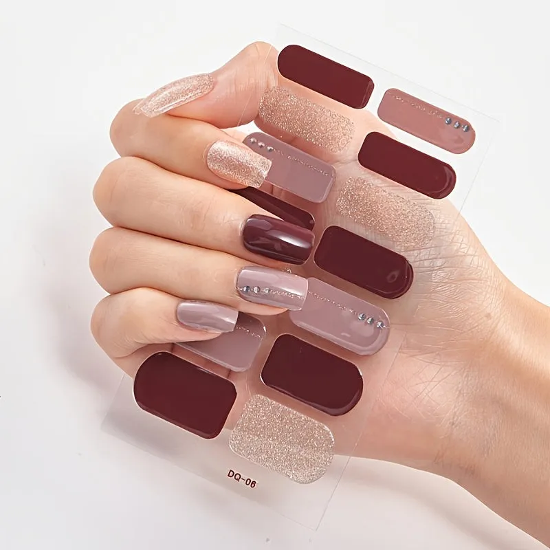 Wholesale Factory Price 14 Tips 3D Nail Art Stickers