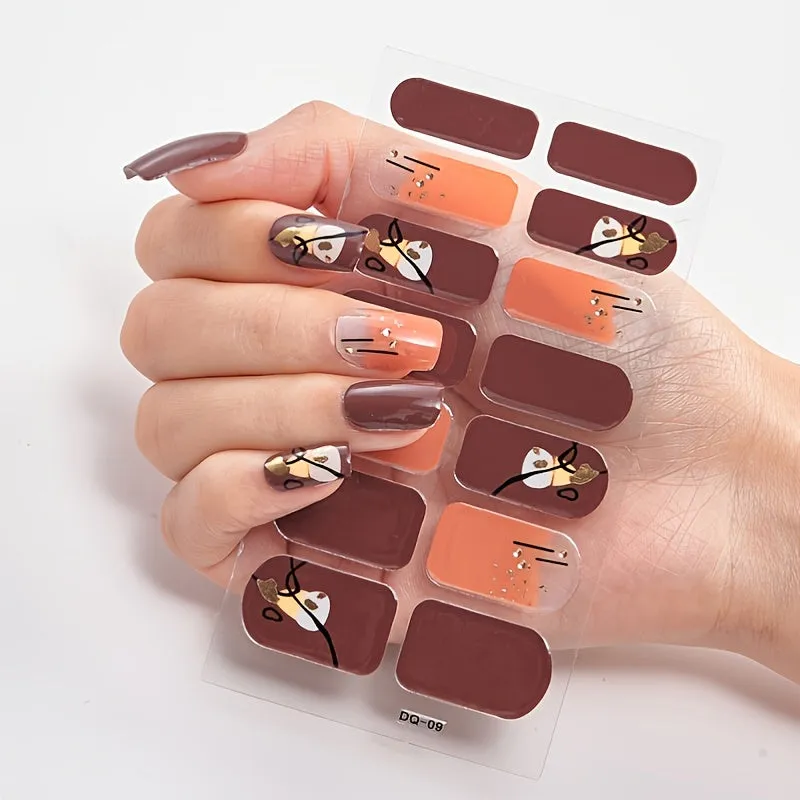 Wholesale Factory Price 14 Tips 3D Nail Art Stickers