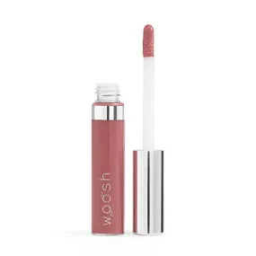 Woosh Beauty, Spin-On Lip Gloss, Hydrating Shea Butter, No Fine Lines, Shine Finish, Neutral Tones, Vegan & Cruelty-Free (Beige Natural)